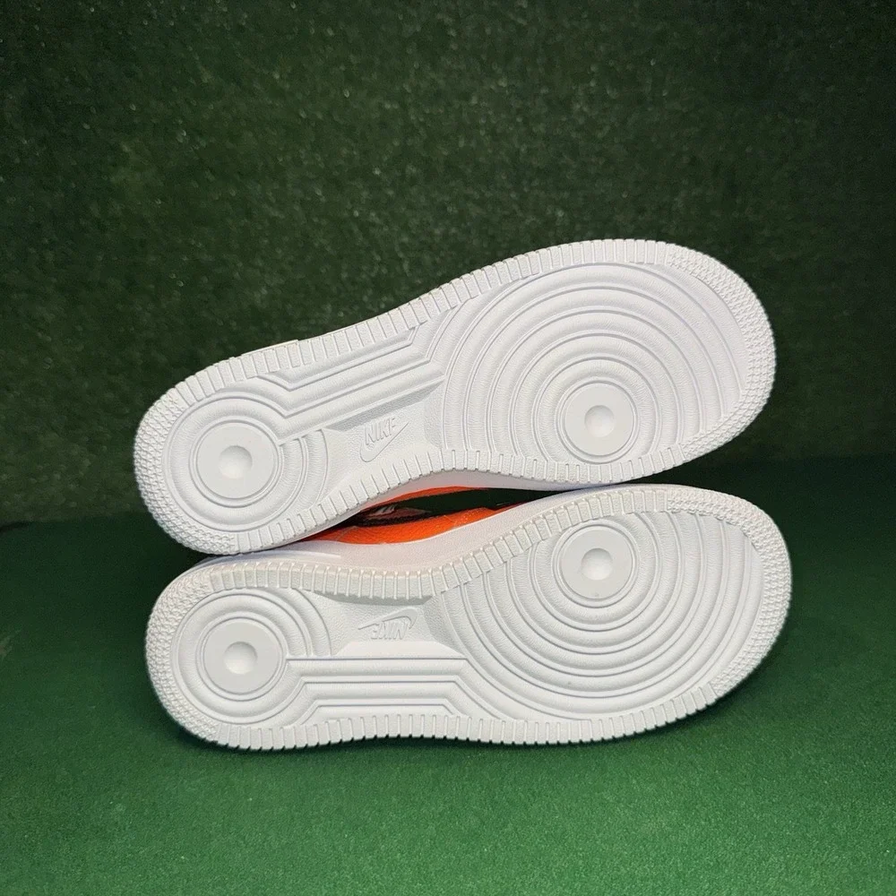 Nike Air Force 1 Low Just Do‎ It Orange Kids Shoes AO3977-800 Size 4Y